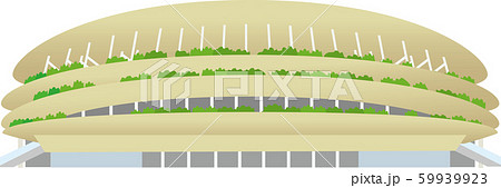 新国立競技場のイラスト素材