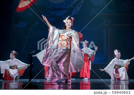 Traditional Japanese performance. Actresses in Traditional Japanese performance. Actresses in 59940603