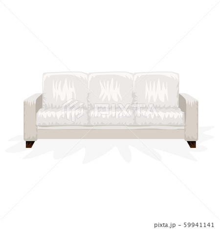 Sofa with hand drawn cartoon style for your design. Vector illustration. Sofa with hand drawn cartoon style for your design. Vector illustration. 59941141