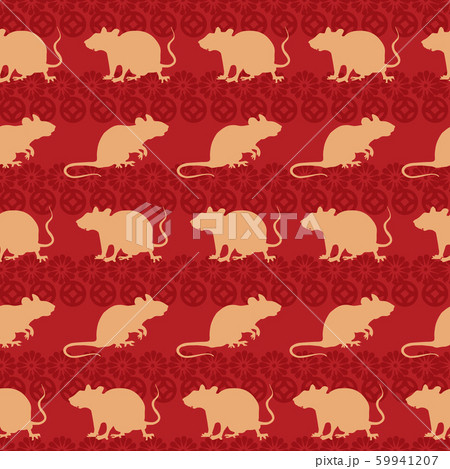 Chinese Lunar New Year 2020 holiday background. 59941207
