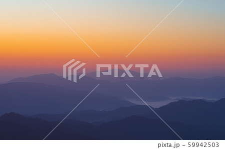 Morning light, sunrise on the mountain - morning Morning light, sunrise on the mountain - morning 59942503