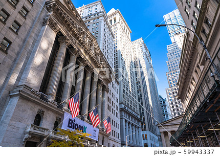 《ニューヨーク》ニューヨーク証券取引所・ウォール街 59943337