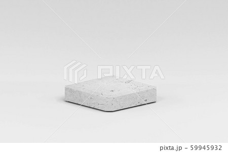 Round minimalistic showcase with marble structure empty space in old marble style 3d illustration render Round minimalistic showcase with marble structure empty space in old marble style 3d illustration render 59945932