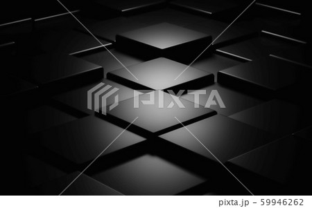 Black cube abstract texture background3d illustration render 59946262