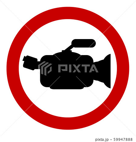 No camera sign. 59947888