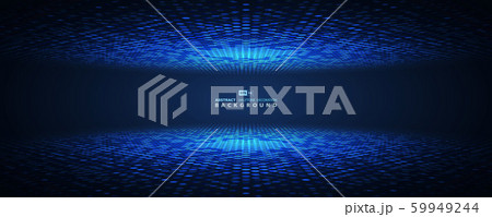 Abstract blue halftone circle futuristic. Abstract blue halftone circle futuristic. 59949244