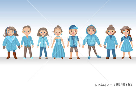 Cartoon people isolated on white. Male and female character. Vector drawing Cartoon people isolated on white. Male and female character. Vector drawing 59949365