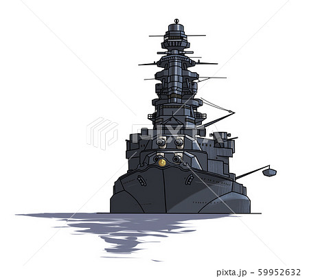 戦艦長門　白バック 59952632