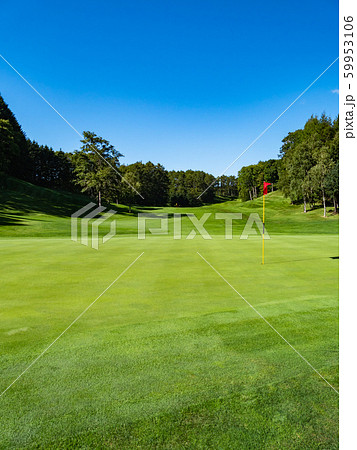 ゴルフ場 ゴルフコース パッティンググリーン ゴルフ場 ゴルフコース パッティンググリーン 59953106