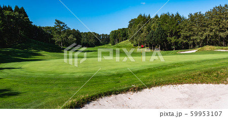 ゴルフ場 ゴルフコース パッティンググリーン 59953107