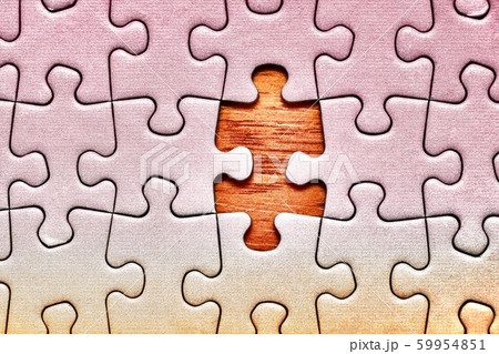 Jigsaw puzzle background, almost done 59954851