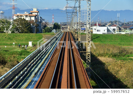 川越線。八高線の沿線風景 川越線。八高線の沿線風景 59957652
