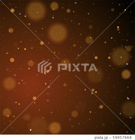 Gold bokeh, shiny glittering golden and silver stars 59957668