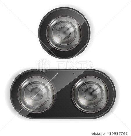 Realistic Lens Camera. Smartphone Lens Camera. Vector. 59957761