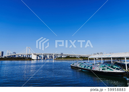 お台場 海上バス乗り場の風景 お台場 海上バス乗り場の風景 59958883