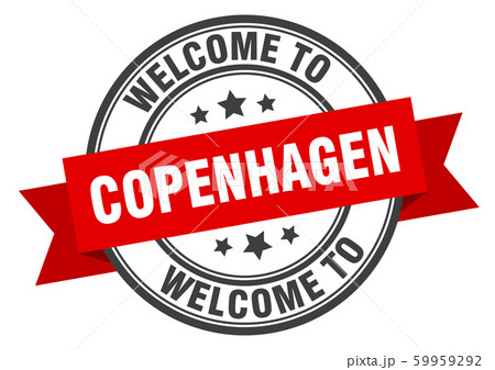 Copenhagen stamp. welcome to Copenhagen red sign 59959292