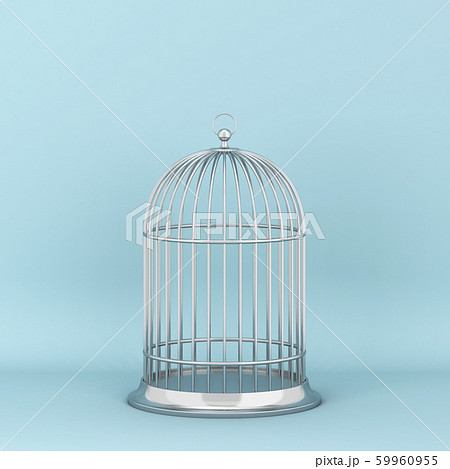Closed Decorative Bird Cageのイラスト素材