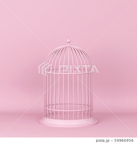 Closed Decorative Bird Cageのイラスト素材