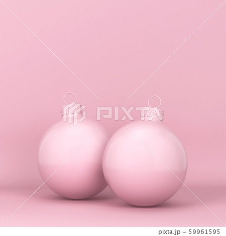 Two christmas balls. New year concept 59961595