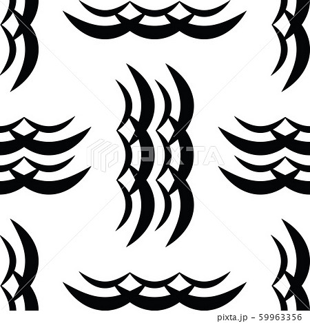 Wave seamless vector pattern or monochrome modern 59963356