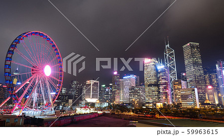 香港島 夜景 観覧車 / Hong Kong Island at night 香港島 夜景 観覧車 / Hong Kong Island at night 59963615