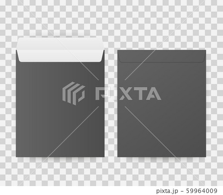 DL Envelopes mockup front and back view. Vector illustration. 59964009