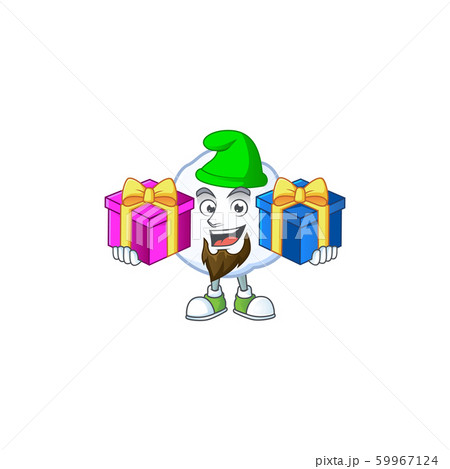 Super cute snowball cartoon design with Christmas gifts Super cute snowball cartoon design with Christmas gifts 59967124