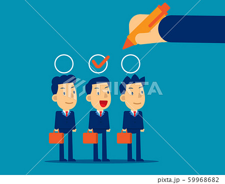 Manager hand selection employee appropriate 59968682