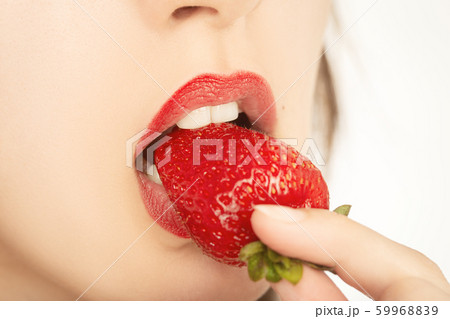 girl with strawberry girl with strawberry 59968839
