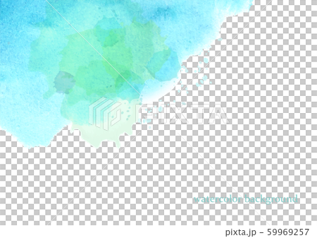 水彩背景ブルーとグリーン 水彩背景ブルーとグリーン 59969257