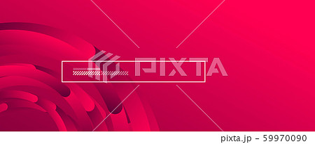 Abstract background. Geometric circles and fluid gradient. Line design, technology hi-tech digital illustration. Vector Illustration For Wallpaper, Banner, Background, Card, Book Illustration 59970090