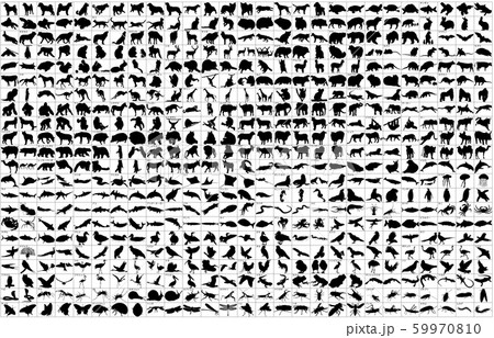 動物シルエット枠名称 59970810