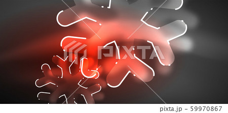 Blurred Christmas snowflake abstract background, stylized minimal design, neon glowing colors. Vector neon background. Snow background Blurred Christmas snowflake abstract background, stylized minimal design, neon glowing colors. Vector neon background. Snow background 59970867