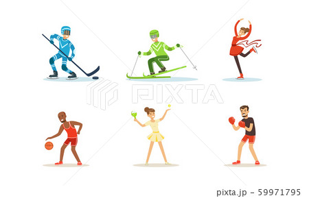 People Doing Different Kinds of Sports Vector Set People Doing Different Kinds of Sports Vector Set 59971795