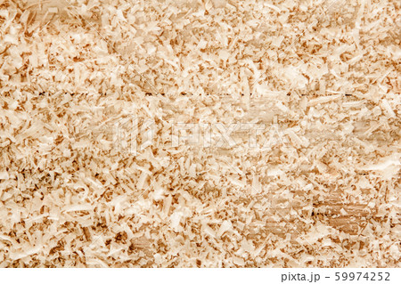 Close up view on wood shavings. Abstract background 59974252