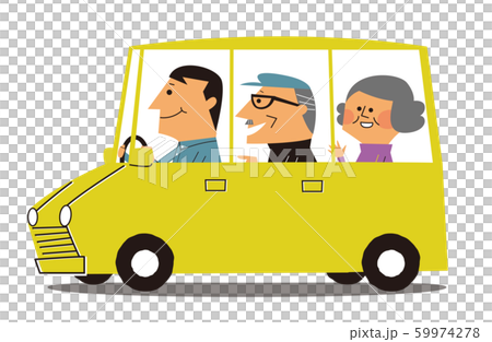 カーシェアリング 送迎ボランティアのイラスト素材 カーシェアリング 送迎ボランティアのイラスト素材