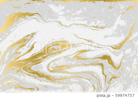 Gray and gold agate ripplle pattern. Pale beautiful marble background. 59974757