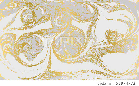 Gray and gold agate ripplle pattern. Pale beautiful marble background. 59974772