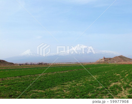 アララト山とホル・ヴィラップ修道院 59977908