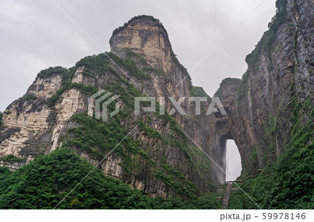 View of the holy sacred Tianmen Mountain 59978146