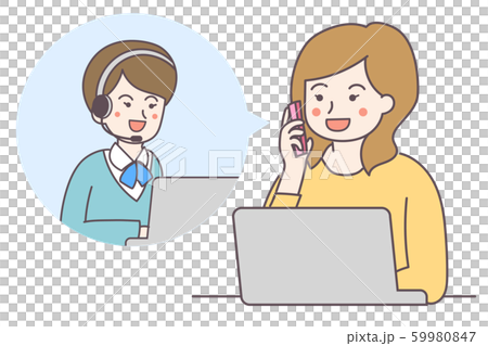 女呼叫中心接線員 女呼叫中心接線員 59980847