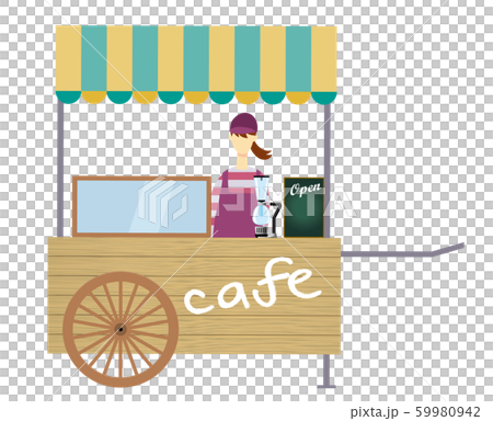 Illustration Of Mobile Sales Removal Stand Stock Illustration