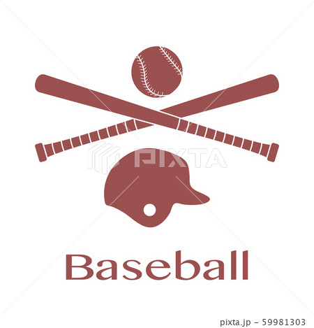 Baseball bats, ball, helmet Vector illustration Baseball bats, ball, helmet Vector illustration 59981303