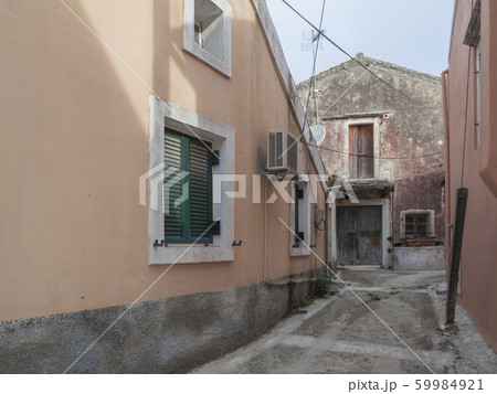 old narrow street with stone traditional houses old narrow street with stone traditional houses 59984921
