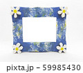 Blue Photo Frame in White Isolated Background 59985430