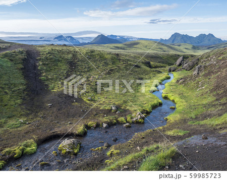 Volcanic landscape with mountains of 59985723