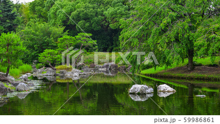 Idyllic landscape of Japanese garden Idyllic landscape of Japanese garden 59986861