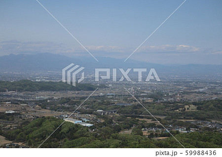 群馬県高崎市吉井町の牛伏山の展望台からの眺望 東方面 群馬県高崎市吉井町の牛伏山の展望台からの眺望 東方面 59988436