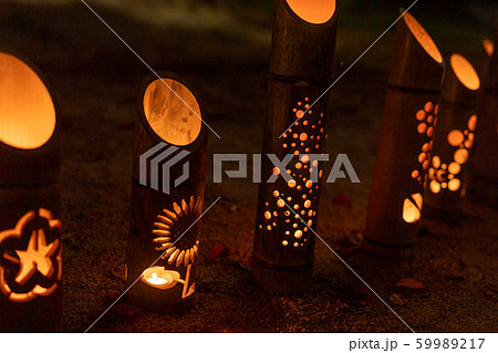 秋のイベント小倉城竹灯り【福岡県】 59989217