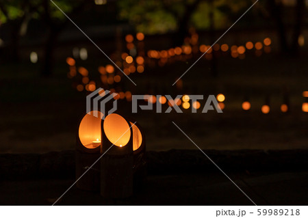 秋のイベント小倉城竹灯り【福岡県】 59989218